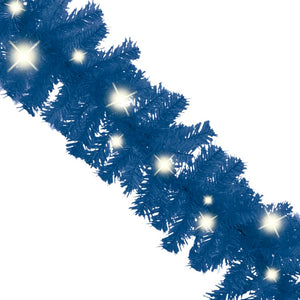 vidaXL Christmas Garland with LED 10 m Blue