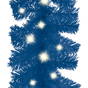 vidaXL Christmas Garland with LED 10 m Blue