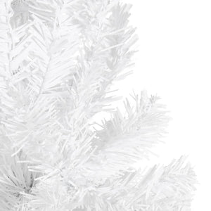 vidaXL Slim Christmas Tree White 210 cm