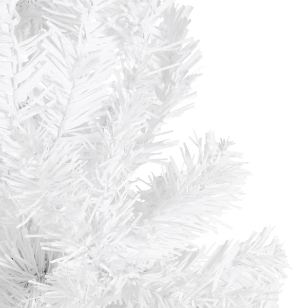 vidaXL Slim Christmas Tree White 210 cm