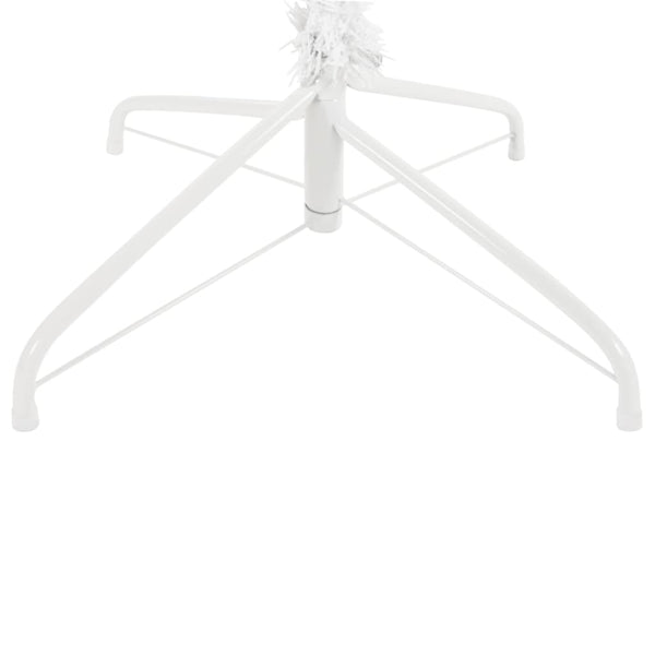 vidaXL Slim Christmas Tree White 210 cm