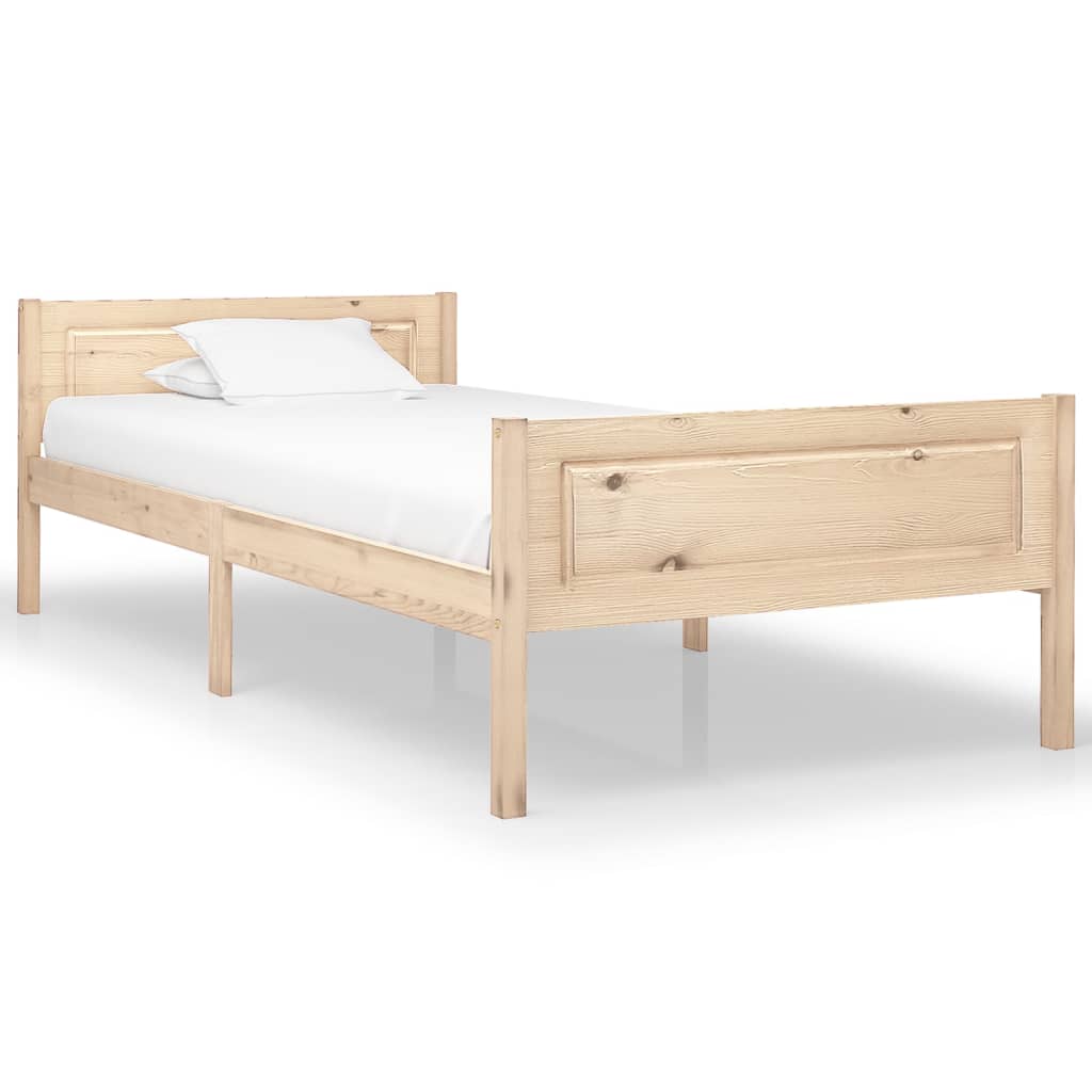 vidaXL Solid Pine Bed 90x200 cm