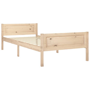vidaXL Solid Pine Bed 100x200 cm