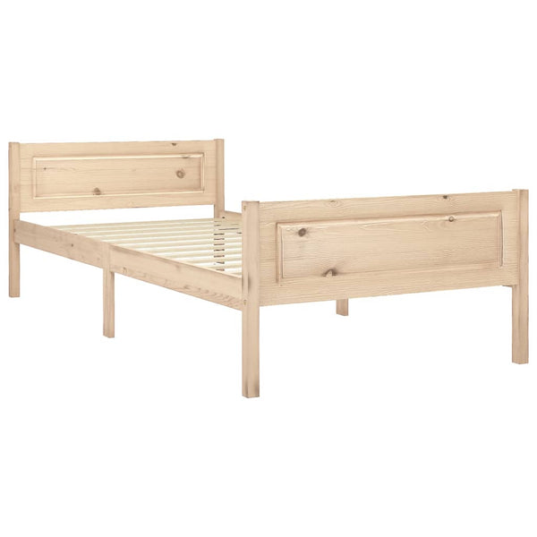 vidaXL Solid Pine Bed 100x200 cm