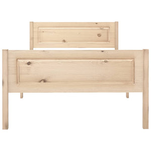 vidaXL Solid Pine Bed 100x200 cm