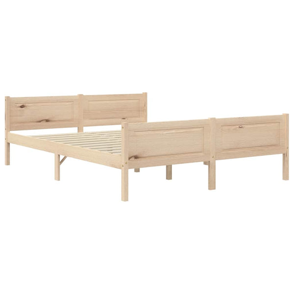 vidaXL Solid Pine Bed 120x200 cm
