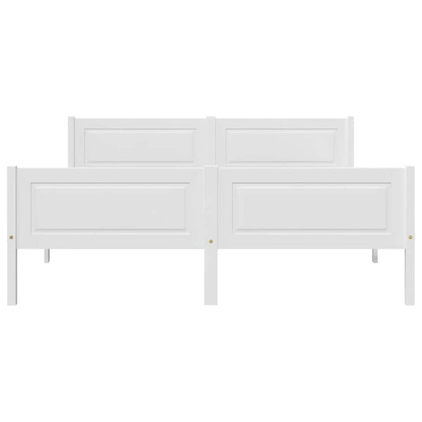 vidaXL Solid Pine Bed White 140x200 cm