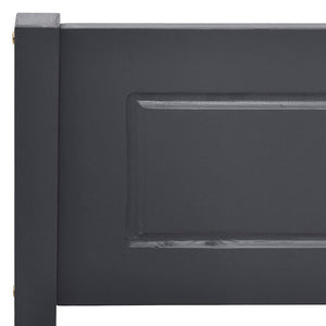 vidaXL Solid Pine Bed Grey 140x200 cm