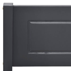 vidaXL Solid Pine Bed Grey 160x200 cm
