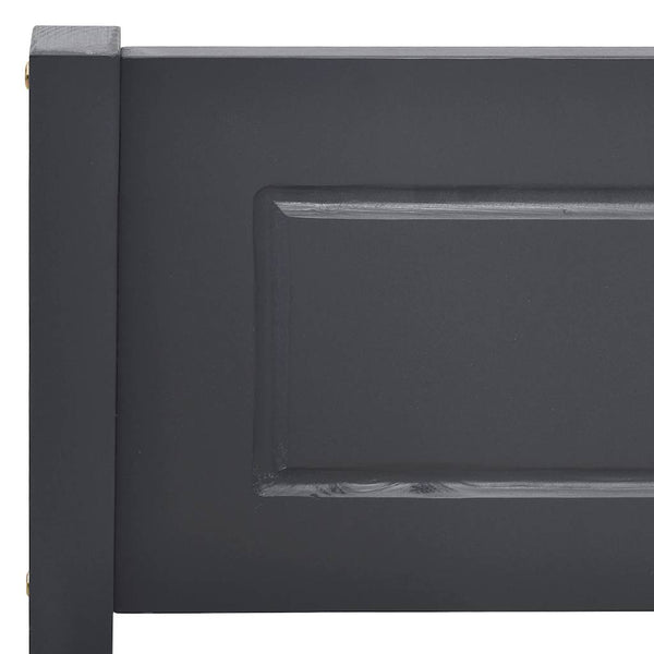 vidaXL Solid Pine Bed Grey 160x200 cm