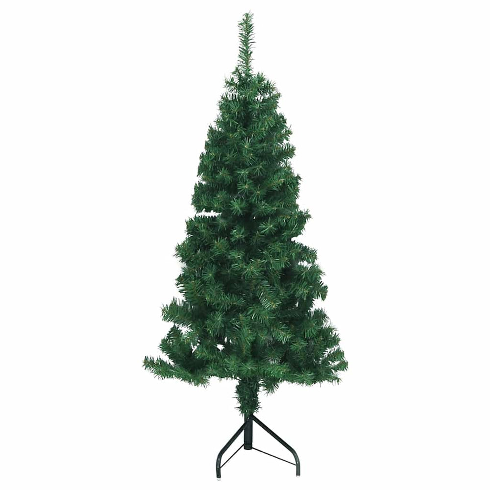 vidaXL Artificial Corner Christmas Tree Green 120 cm PVC