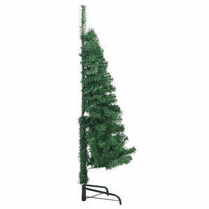 vidaXL Artificial Corner Christmas Tree Green 120 cm PVC
