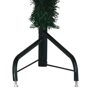 vidaXL Artificial Corner Christmas Tree Green 210 cm PVC