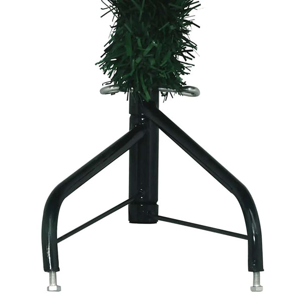vidaXL Artificial Corner Christmas Tree Green 210 cm PVC