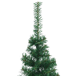 vidaXL Artificial Corner Christmas Tree Green 210 cm PVC