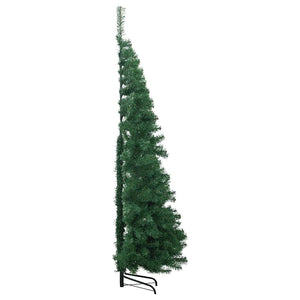 vidaXL Artificial Corner Christmas Tree Green 240 cm PVC