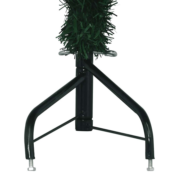 vidaXL Artificial Corner Christmas Tree Green 240 cm PVC