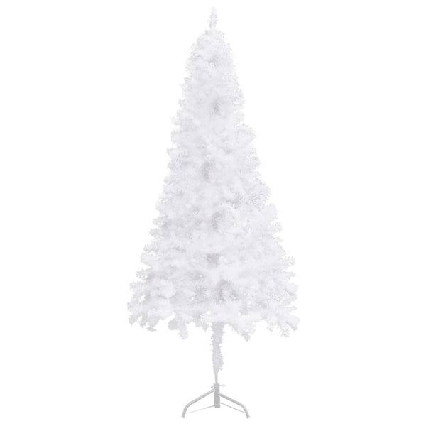 vidaXL Artificial Corner Christmas Tree White 240 cm PVC