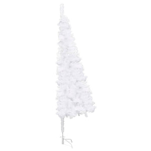 vidaXL Artificial Corner Christmas Tree White 240 cm PVC