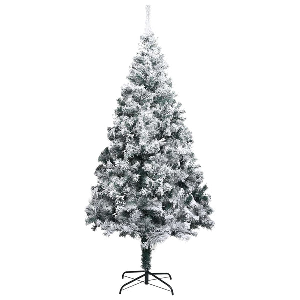 vidaXL Flocked Artificial Christmas Tree Green 300 cm PVC