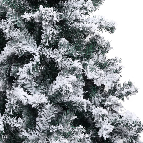 vidaXL Flocked Artificial Christmas Tree Green 300 cm PVC
