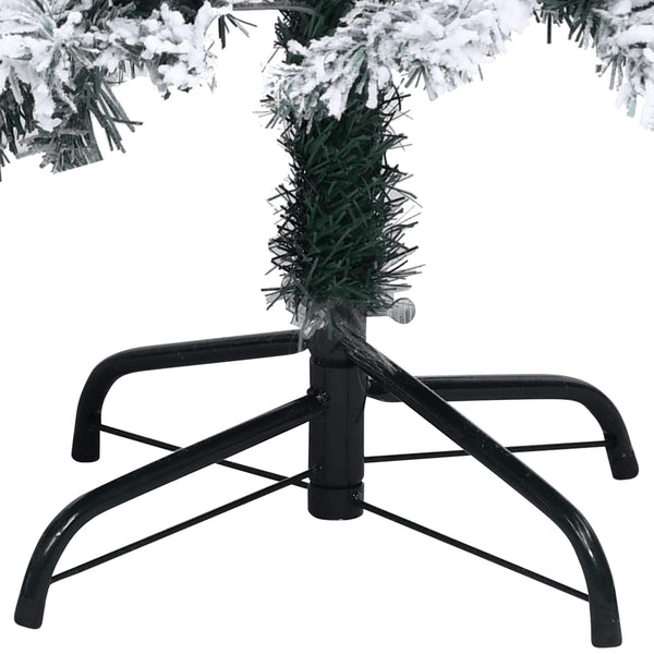 vidaXL Flocked Artificial Christmas Tree Green 300 cm PVC