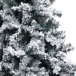 vidaXL Artificial Christmas Tree Snowy Green 400 cm PVC