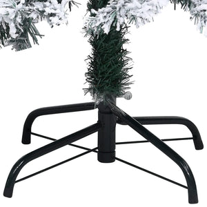 vidaXL Artificial Christmas Tree Snowy Green 400 cm PVC