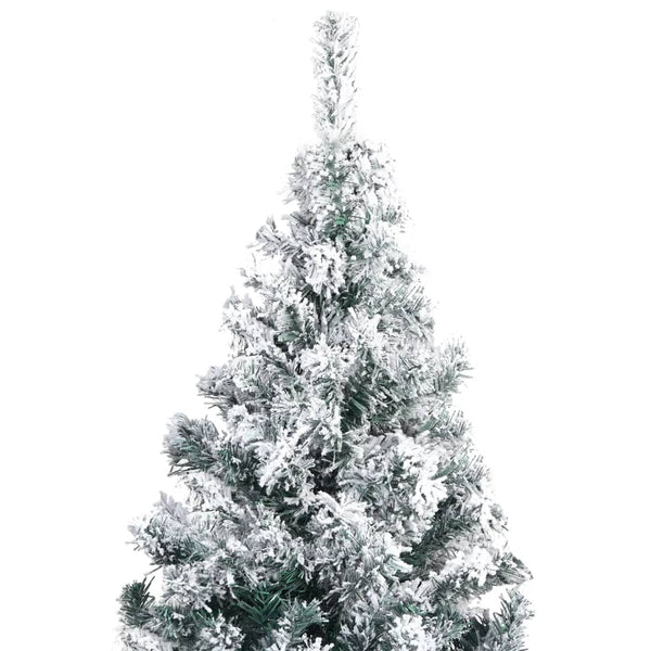 vidaXL Artificial Christmas Tree Snowy Green 400 cm PVC