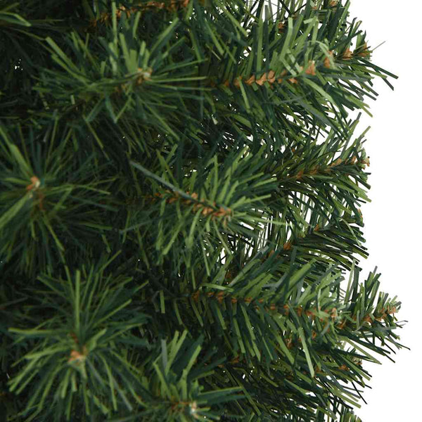 vidaXL Slim Artificial Christmas Tree with Stand Green 120 cm PVC