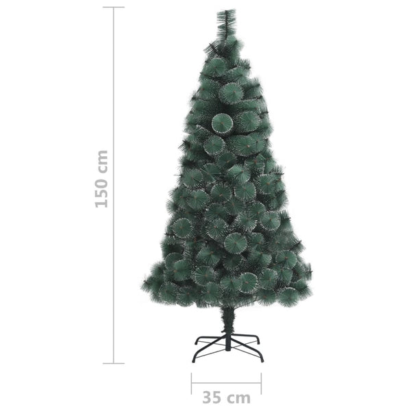 vidaXL Artificial Christmas Tree with Stand Green 150 cm PET