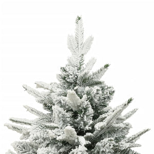 vidaXL Artificial Christmas Tree Snowy Green 150 cm PVC PE