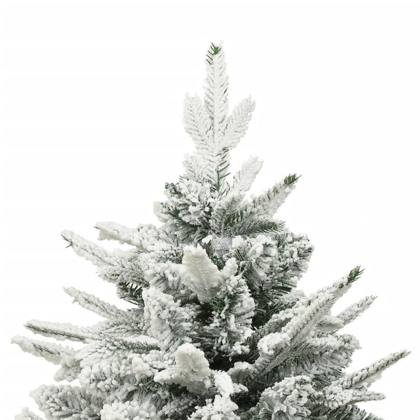 vidaXL Artificial Christmas Tree Snowy Green 150 cm PVC PE