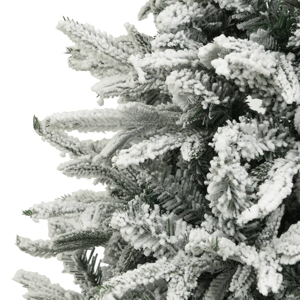 vidaXL Artificial Christmas Tree Snowy Green 150 cm PVC PE