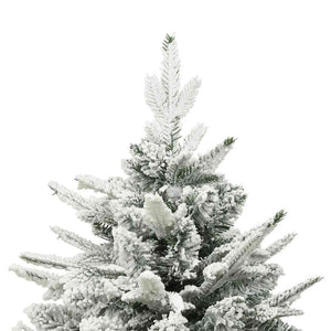 vidaXL Artificial Christmas Tree Snowy Green 180 cm PVC PE