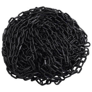 vidaXL Barrier Chain Black 30 m Ø4 mm Plastic