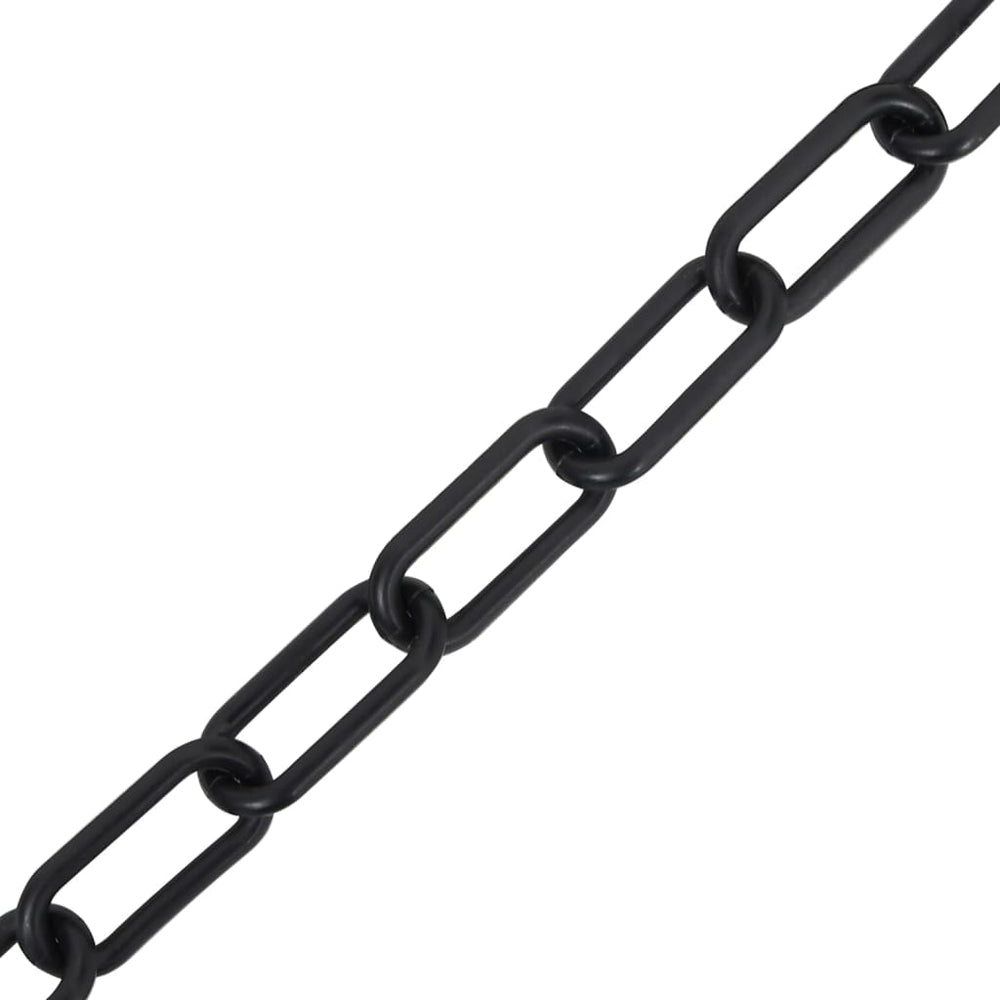 vidaXL Barrier Chain Black 100 m Ø6 mm Plastic
