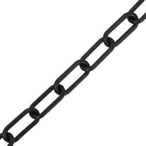 vidaXL Barrier Chain Black 100 m Ø8 mm Plastic