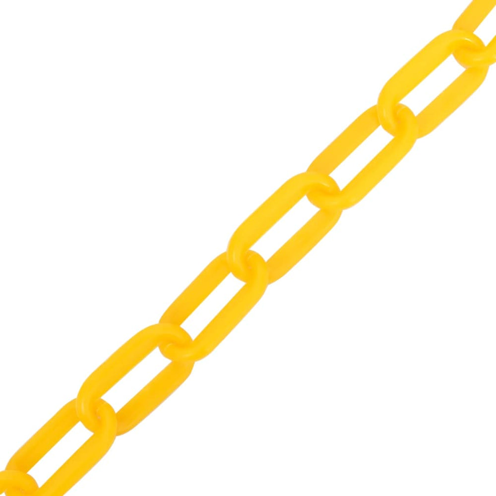 vidaXL Barrier Chain Yellow 100 m Ø8 mm Plastic