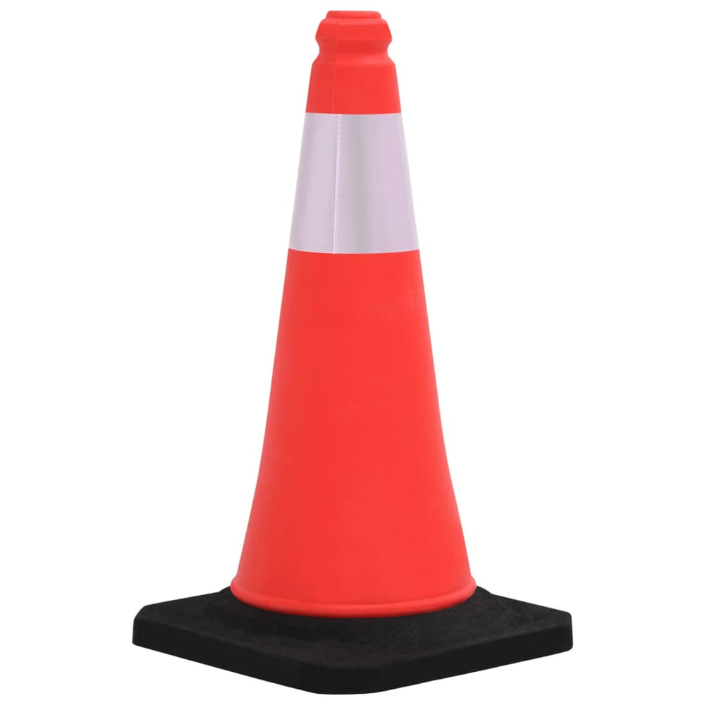vidaXL Reflective Traffic Cones with Heavy Base 10 pcs 50 cm