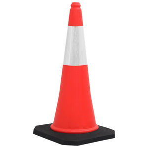 vidaXL Reflective Traffic Cones with Heavy Base 10 pcs 75 cm