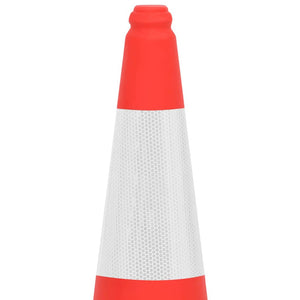 vidaXL Reflective Traffic Cones with Heavy Base 10 pcs 75 cm