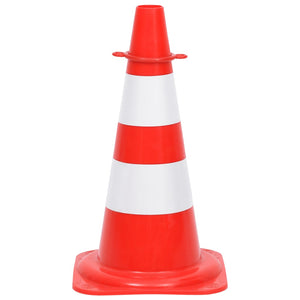 vidaXL Traffic Cone Set with 10 m Chain Red and White
