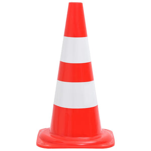 vidaXL Traffic Cone Set with 10 m Chain Red and White