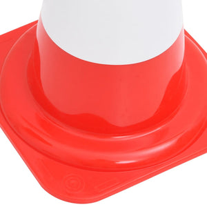 vidaXL Traffic Cone Set with 10 m Chain Red and White