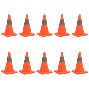 vidaXL Pop-Up Traffic Cones 10 pcs 42 cm