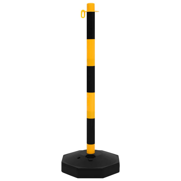 vidaXL Chain Post Set with 10m Plastic Chain