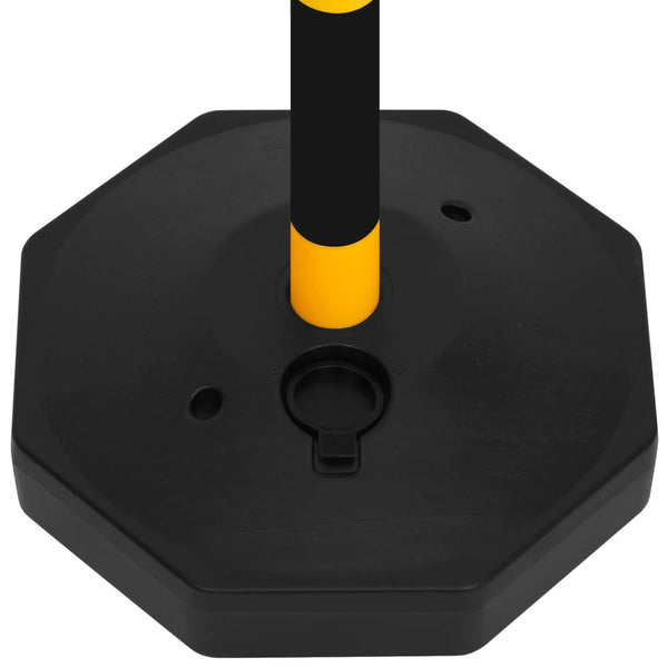 vidaXL Chain Post Set with 10m Plastic Chain
