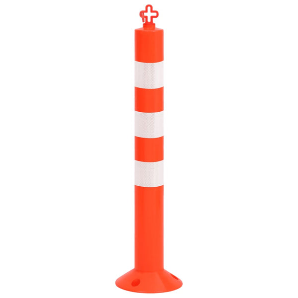 vidaXL Barrier Posts 10 pcs. with Chain 75 cm PE