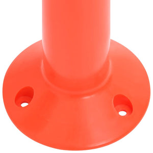 vidaXL Barrier Posts 10 pcs. with Chain 75 cm PE